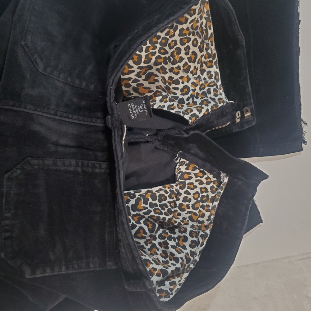 Velvet Like Express Midnight Black Flare Pants - Picture 12 of 13